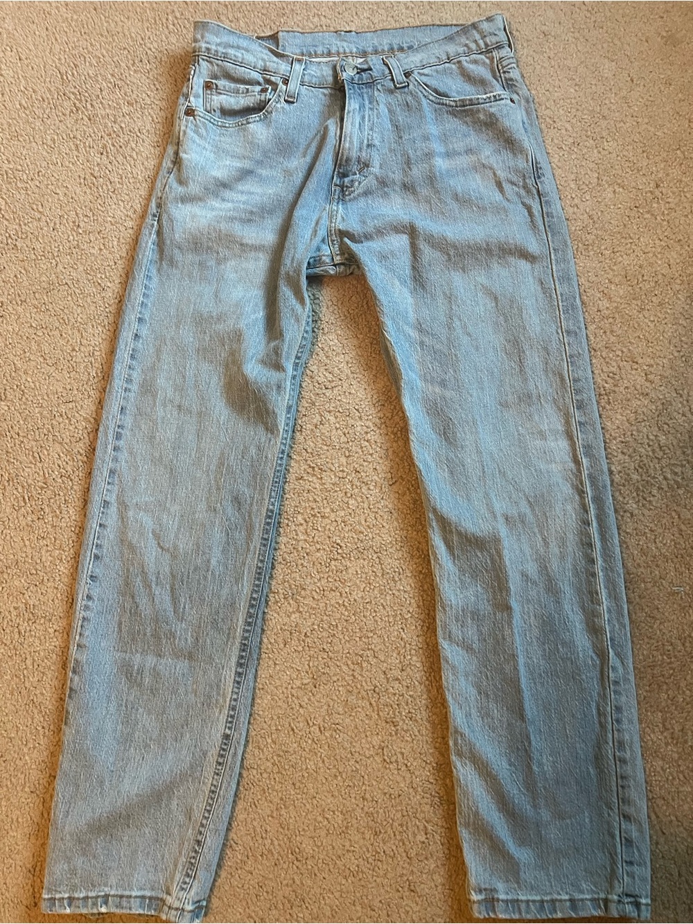 Vintage Levi’s 501 Jeans 30x29/30 Light Wash Straight Leg Red Tab